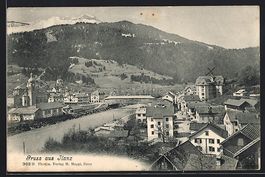 AK Ilanz, Uferpartie mit Strasse