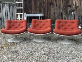 3x Artifort F978 Lounge Chair – Geoffrey Harcourt – original
