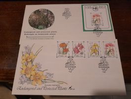Collection de timbres rares - Plantes protégées d'Afrique