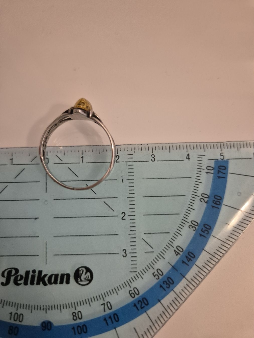 Anelli: Silberring 925 mit speziellem Stein / Bernstein – Usato da Zürich venduto da Inanina 4