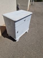 Nachttisch Kommode Schrank Weiss Shabby Chic 50x30x55cm