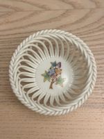 Herend handbemalte Schale im Korbgeflecht-Stil