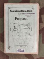 Topografischer Atlas der Schweiz 1:50000 Foopass alt