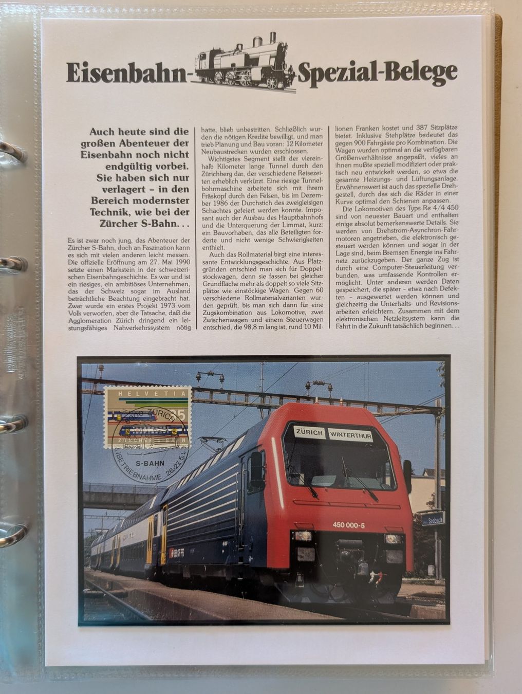 Tutti i francobolli: Briefmarken Luxus Sammlung Eisenbahn Schweiz und Internation – Usato da Steinmaur venduto da compura49 3