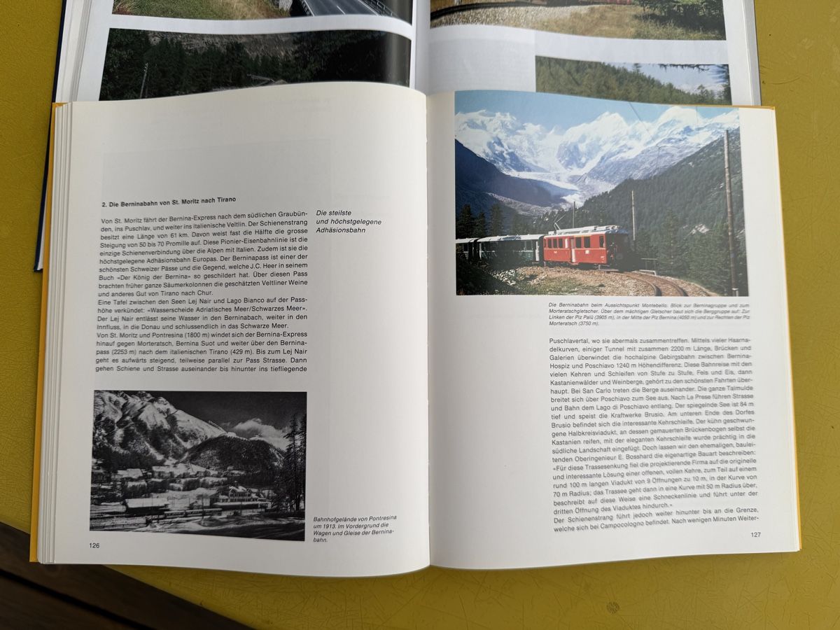 Libri: 2 Bücher Rhätische Bahn Eisenbahn Schweiz  – Usato da Ennetbaden venduto da mapa05 4