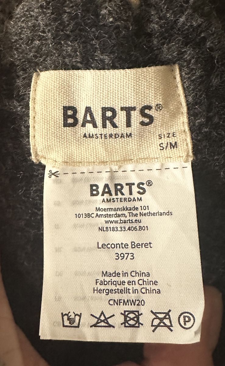 Barts Copricapi, berretti & cappellini: Barts Leconte Beret – Wollbarett grau leopard – Usato da Steffisburg venduto da blackcoffee 5