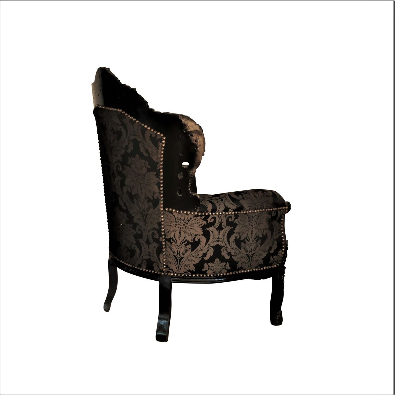 Fauteuils: Barock Lounge Sessel schwarz gemustert – Neuf (Voir description) à Wallisellen par kingschair 1