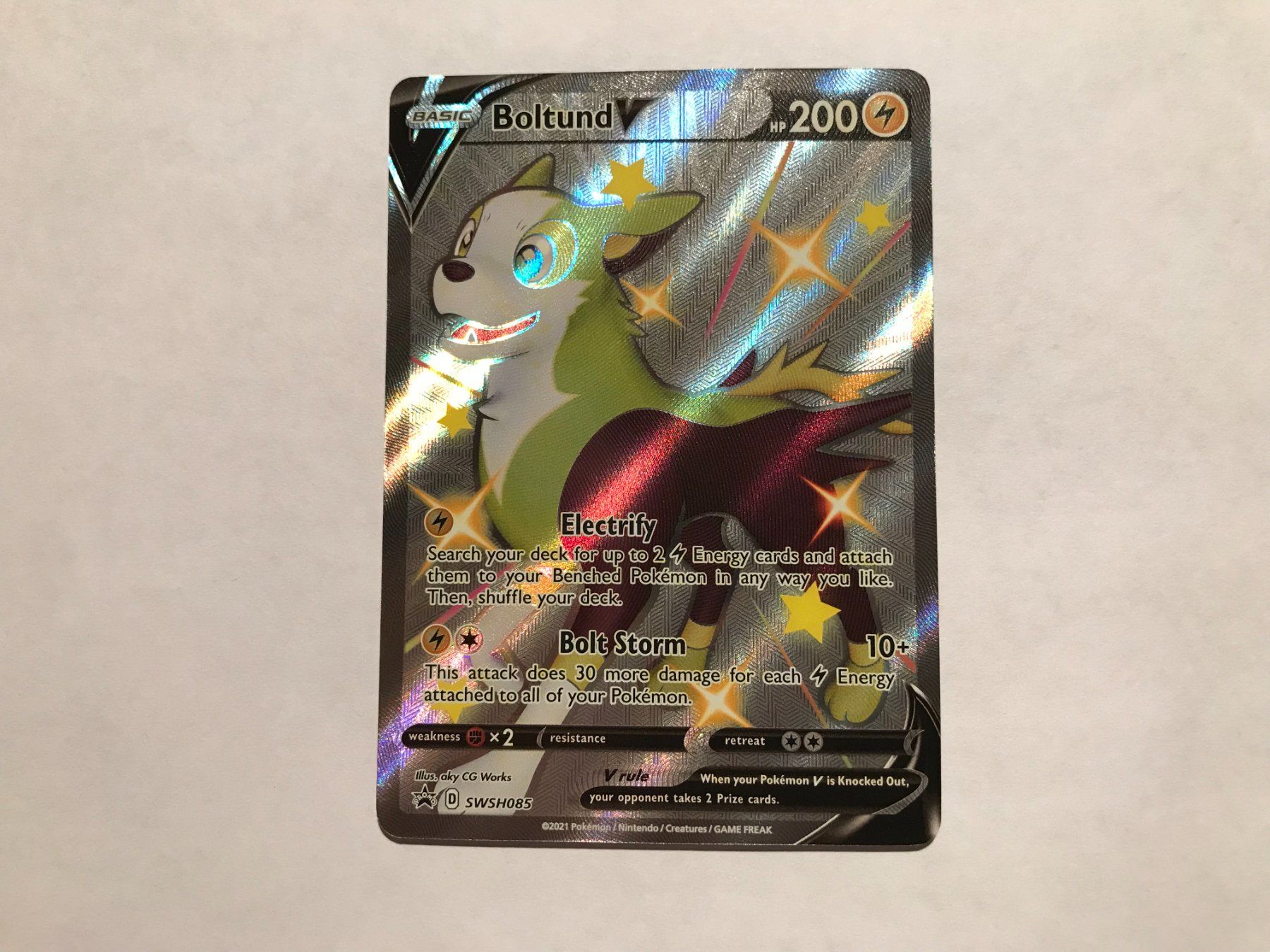 Pokémon Sammelbilder & Trading cards: Boltund V Shiny Promo EN – Gebraucht aus Hagendorn von  1