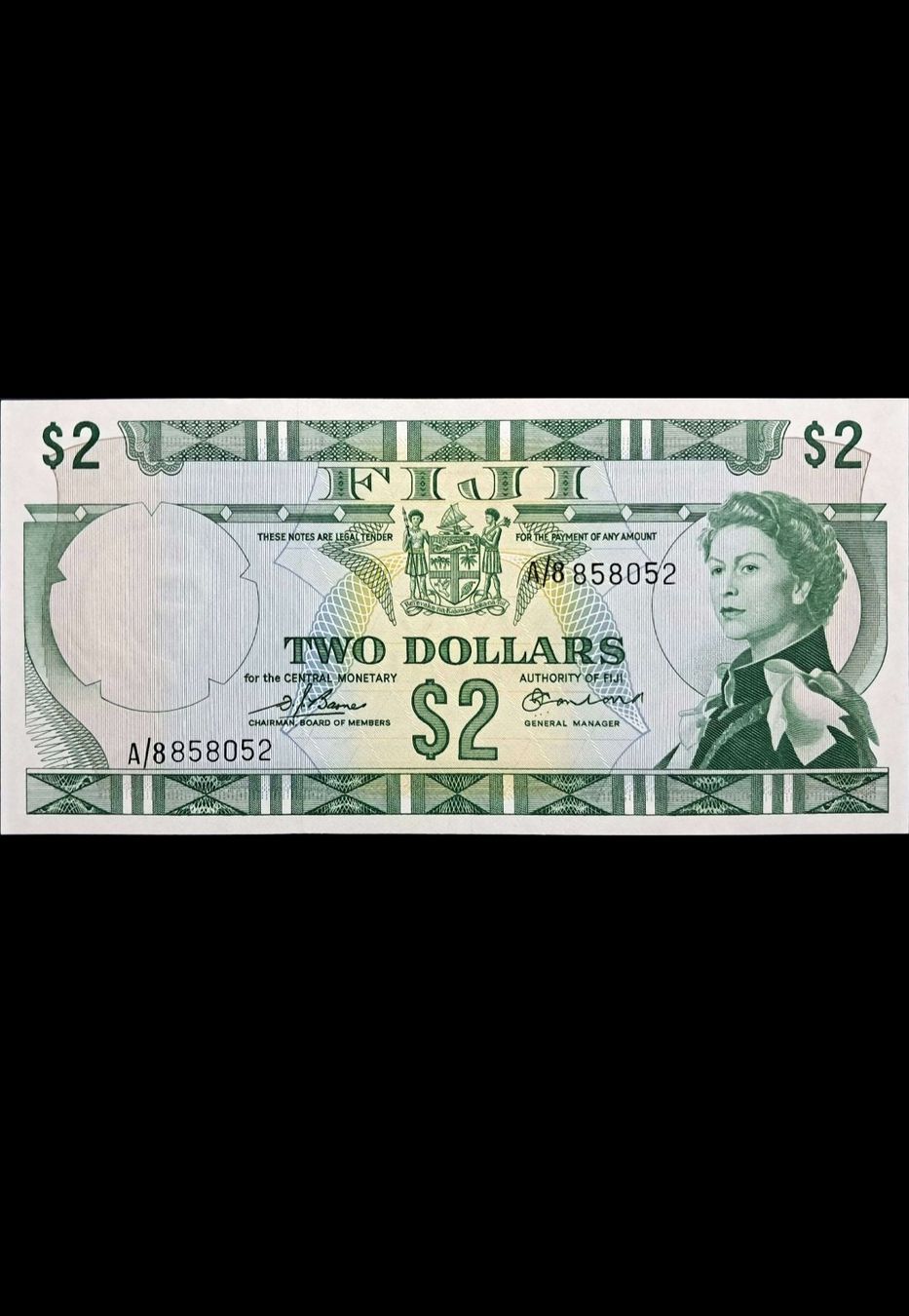 Banknoten: Fidschi 2 Dollars 1974 Unc – Neu und originalverpackt aus Lufingen von E-Auktion