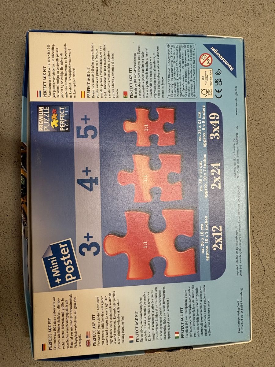 Ravensburger Puzzle: Puzzle 3x49 - Bagger/traktor – Usato da Zürich venduto da chemostat 1