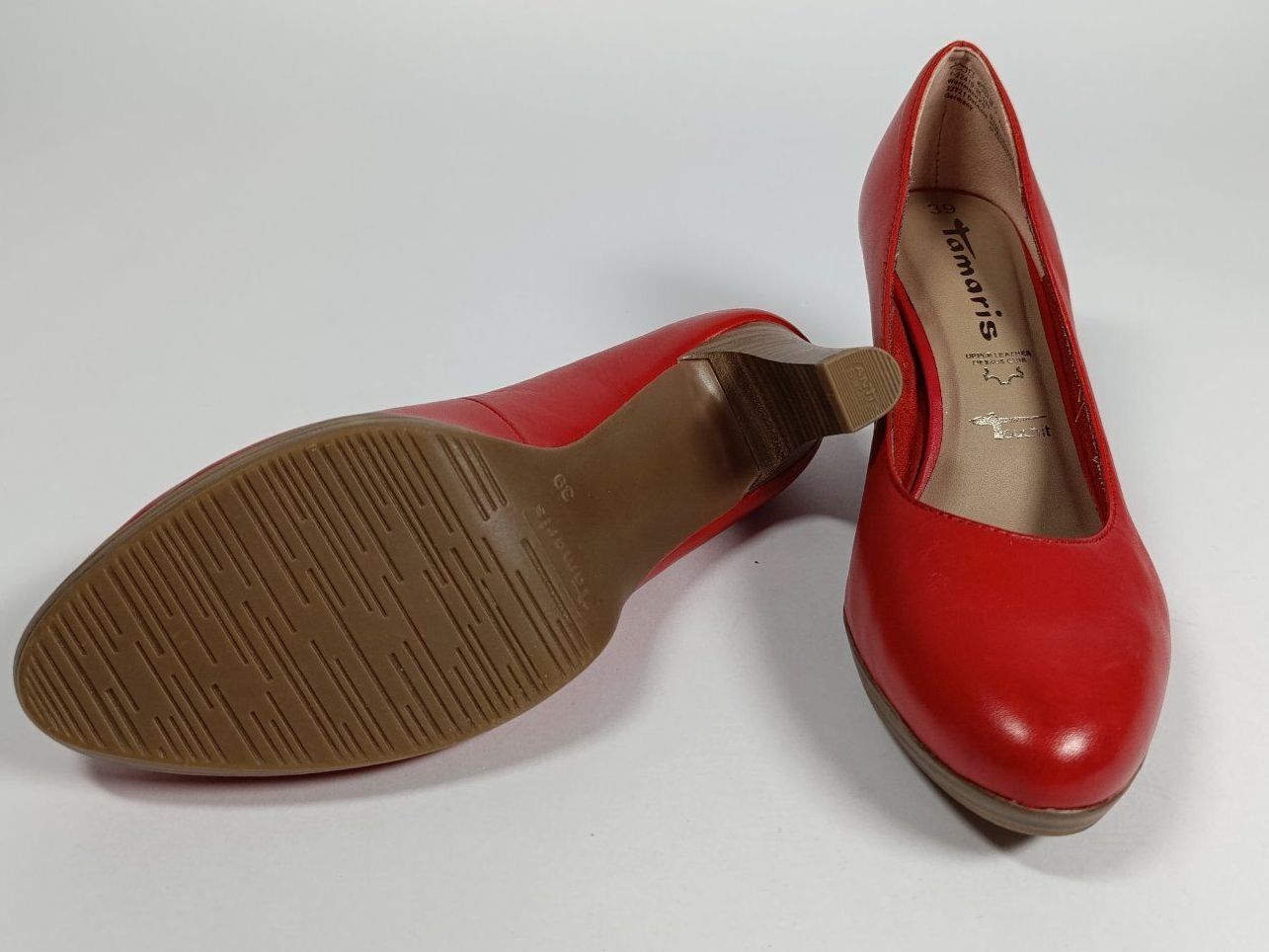 Tamaris Damenschuhe: TAMARIS talons fermés rouge taille 39 – Neu (gemäss Beschreibung) aus Thielle von Plusvalue_Neuchatel 4