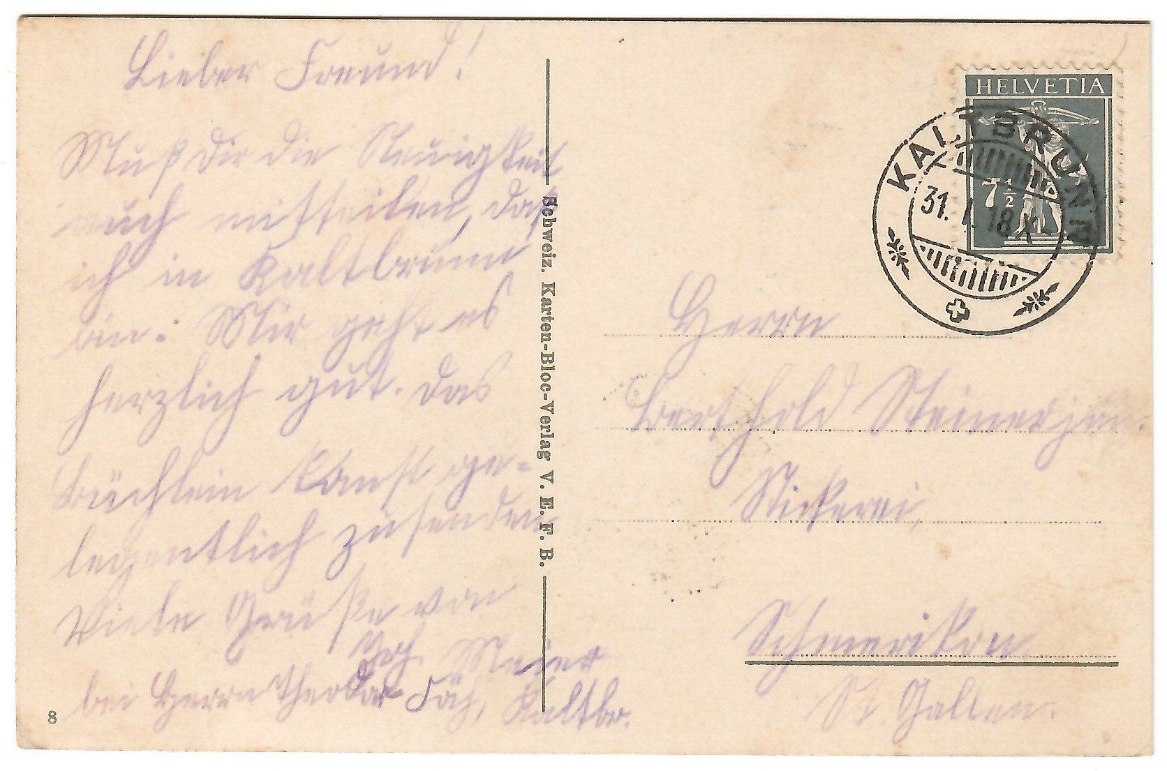 Cartoline postali: Ansichtskarte   Aelplerfreuden – Usato da Kerns venduto da etma3 1