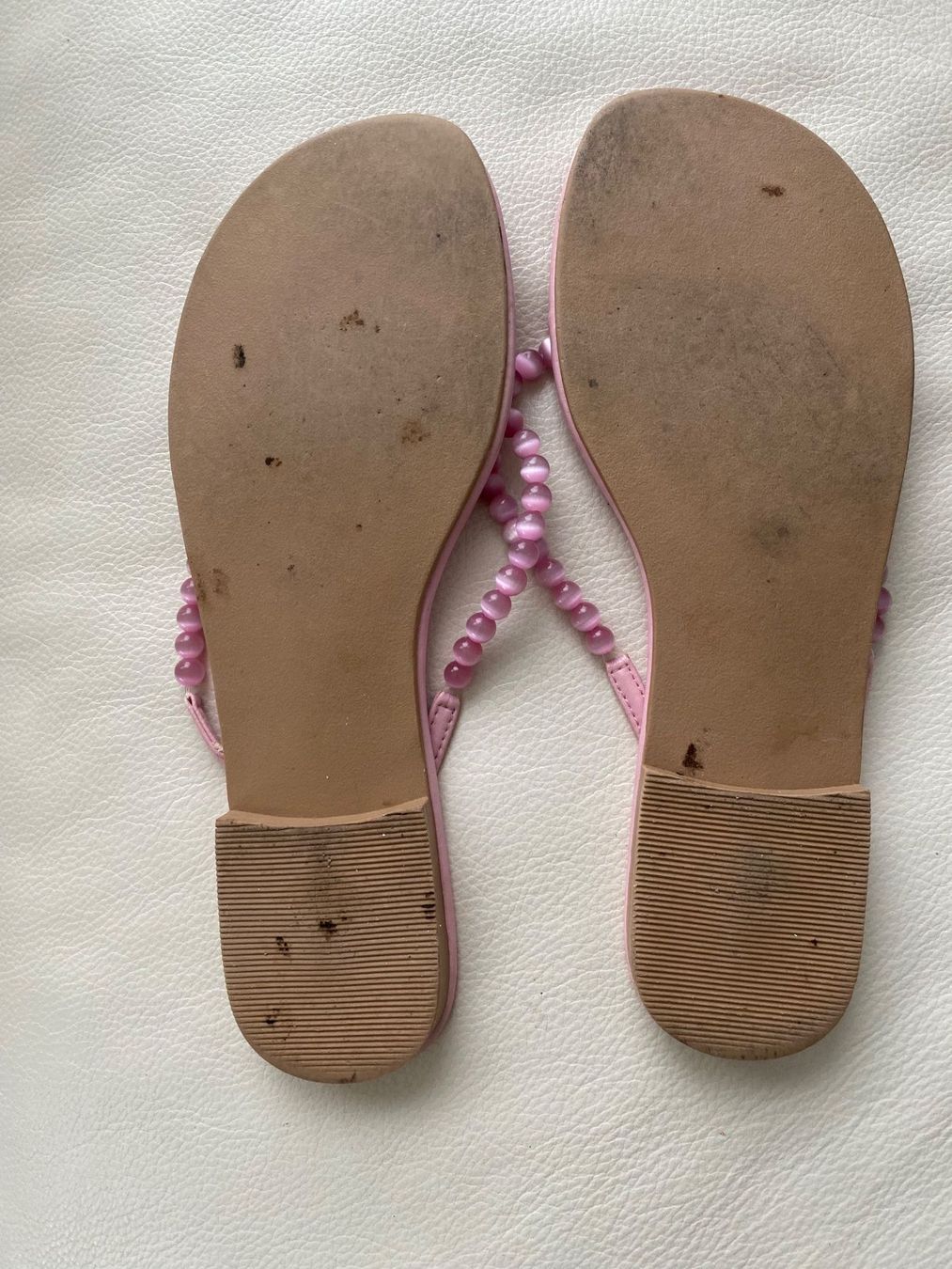 Scarpe da donna: SUMMERTIME - stylische/edle Flip-Flops mit Perlen, rosa, 38 – Usato da Winkel venduto da ferrari2022 8