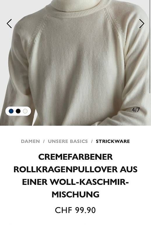 Benetton Maglioni & Felpe: Rollkragenpullover Benetton XS – Usato da Rüschlikon venduto da Asino007 3