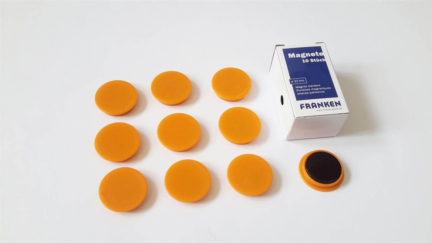Calamite: Magnete 10 Stück, 32 mm, orange – Nuovo e nell'imballaggio originale da St. Gallen venduto da cointec 1