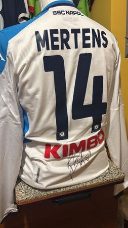 Maglia Napoli con Firma Mertens (Prova Foto) 
