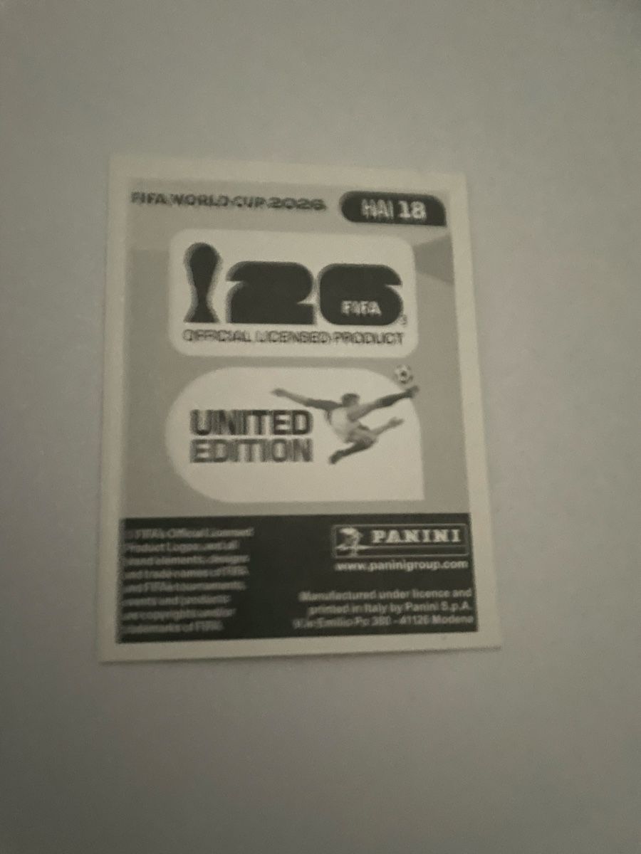 Panini Carte collezionabili: FIFA Wm 2026 Duckens Nazon HAI 18 – Nuovo (secondo la descrizione) da Winterthur venduto da Cobraforce 1