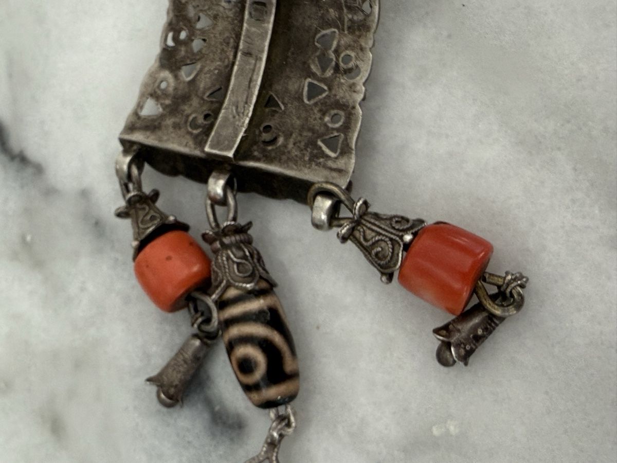 Ciondoli: Silberschmuck Anhänger mit Koralle  – Usato da Aarburg venduto da Schatzaffe 3
