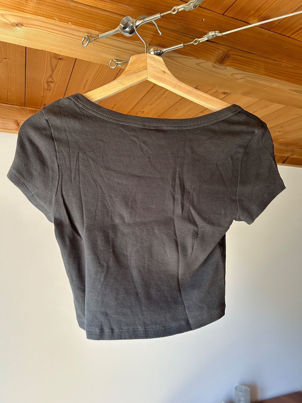 H&M Top: H&M Basic Shirt, Top, Grösse M, dunkelgrau – Usato da Erlen venduto da nin_b8c6 2