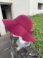 Schicker Damenhut, Filzhut, Winterhut, one size, weinrot