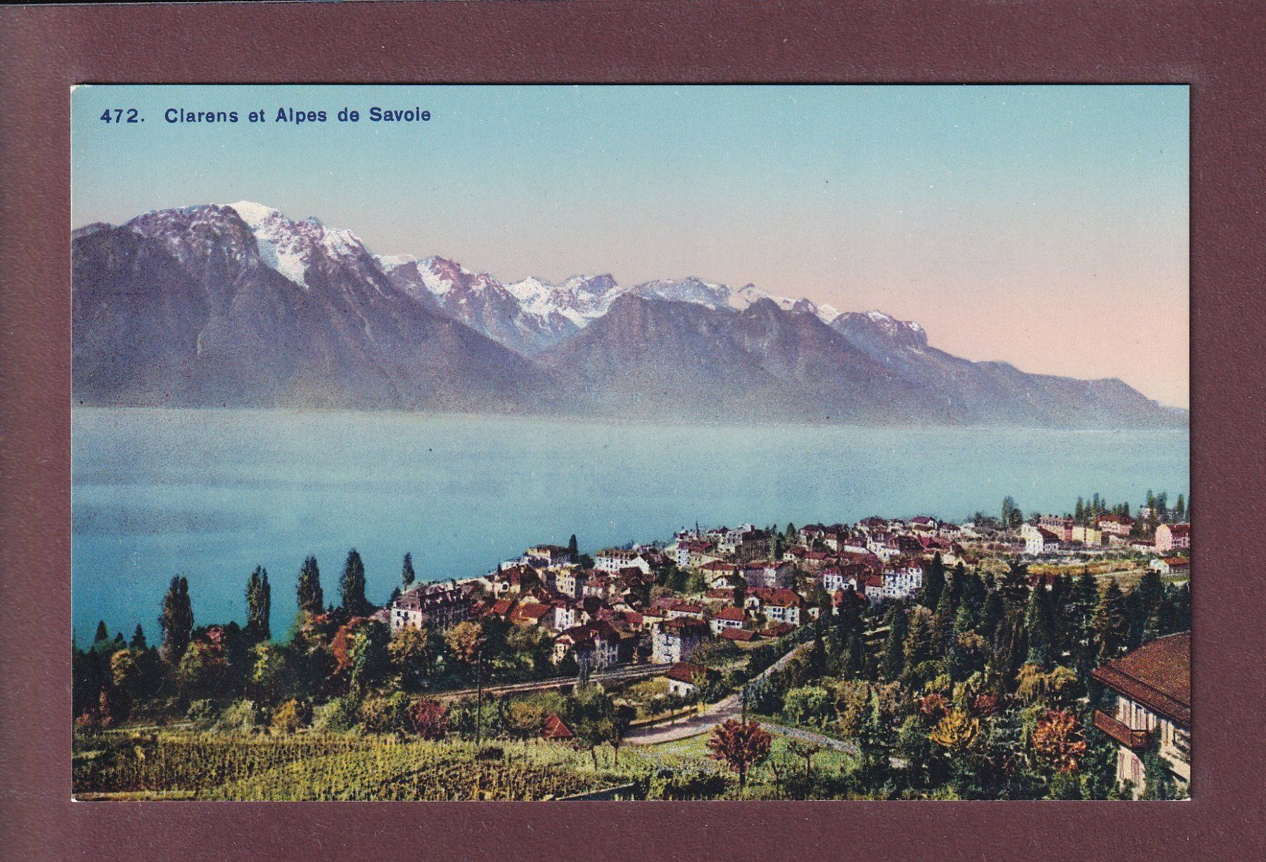 Ansichtskarten: CLARENS - Vue générale – Gebraucht aus Pully von nicecards