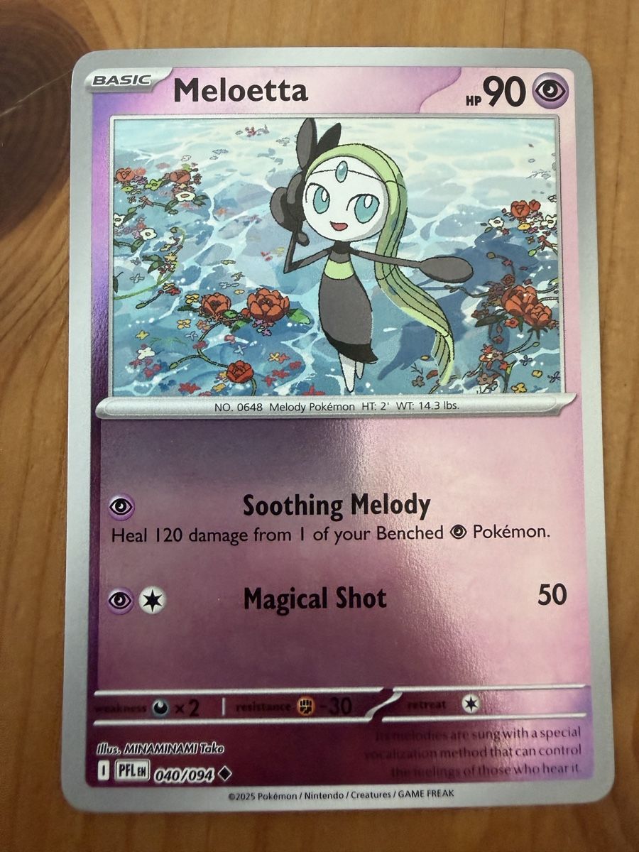 Pokémon Carte collezionabili: Meloetta (PFL040) – Nuovo (secondo la descrizione) da Vevey venduto da Matx