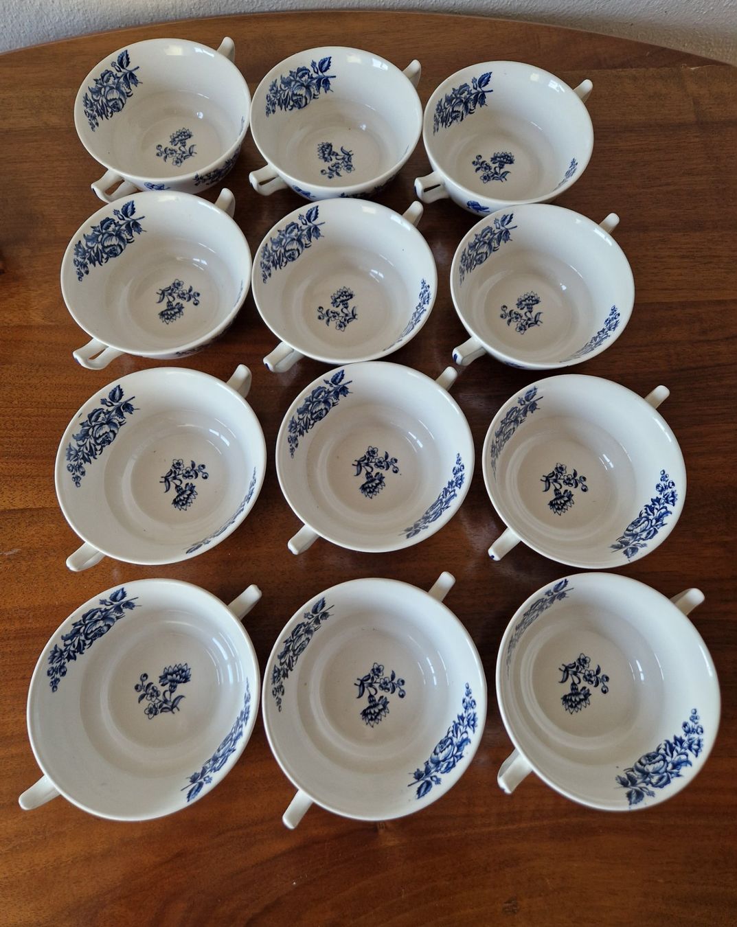 Set di piatti: 12 Suppentassen mit Unterteller /Peony  England – Nuovo (secondo la descrizione) da Bern venduto da Antikbatik 5