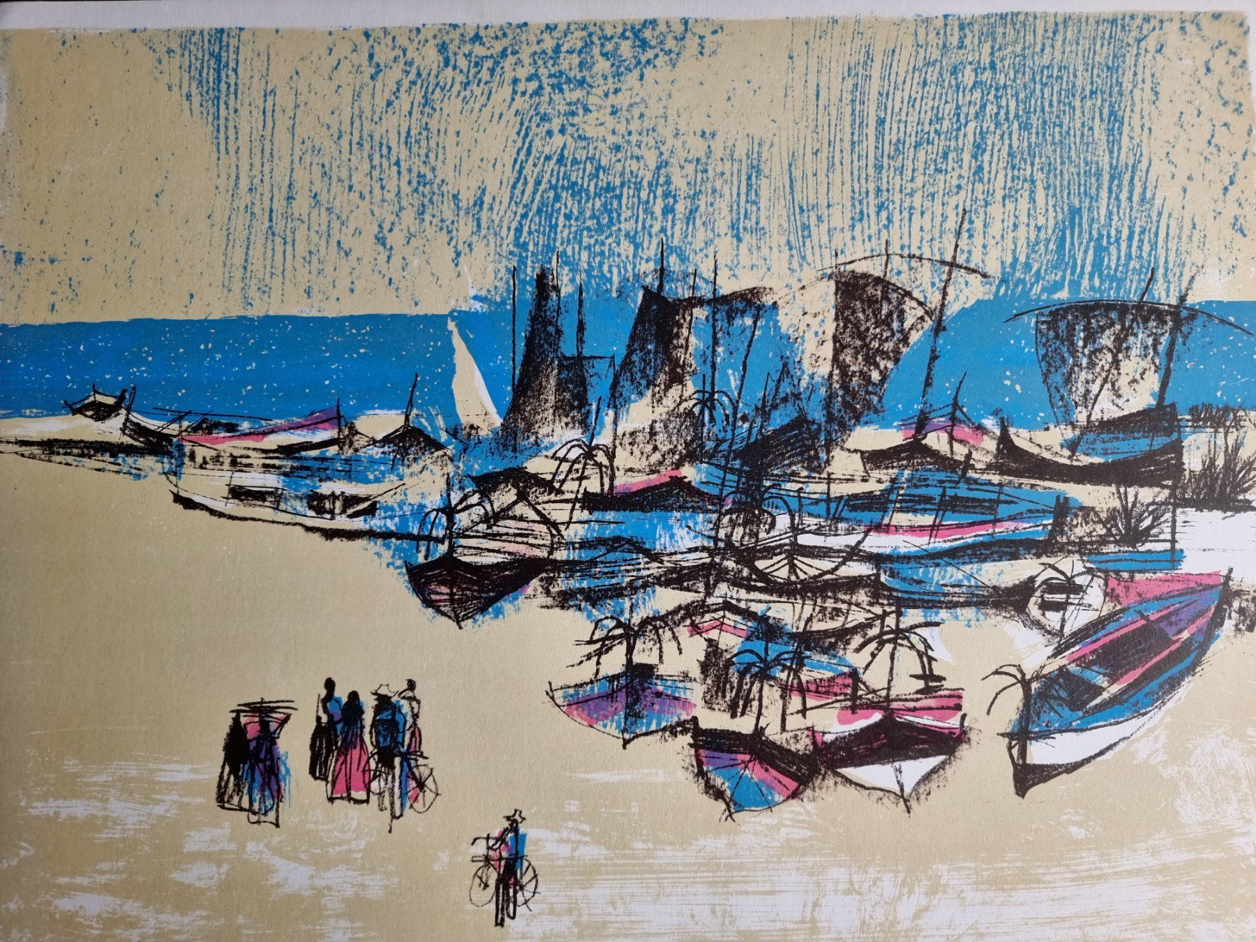 Grafiken & Lithographien: KÜNSTLER  ? LITHOGRAPHIE SIGNIERT NUMMERIERT – Gebraucht aus Gersau von grafik-kunst 1