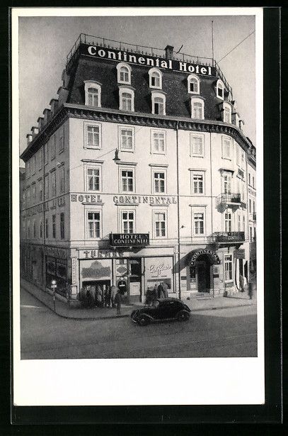 Cartoline postali: AK Basel, Hotel Continental, Am Bahnhof – Usato da Berlin venduto da bartko-reher