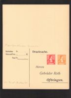 PR - GS Doppelpostkarte Gebrüder Roth Oftringen