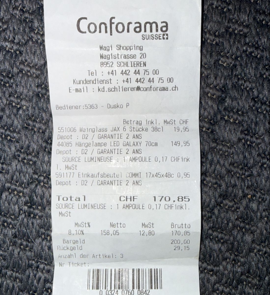 Conforama Kronleuchter & Deckenlampen: Hängelampe LED GALAXY Conforama – Neu und originalverpackt aus Schlieren von kle_dis 5