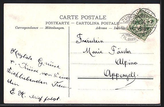 Cartes postales: Zürich, Schipfe mit Buchbinderei B. Bro – D'occasion à Berlin par bartko-reher 1