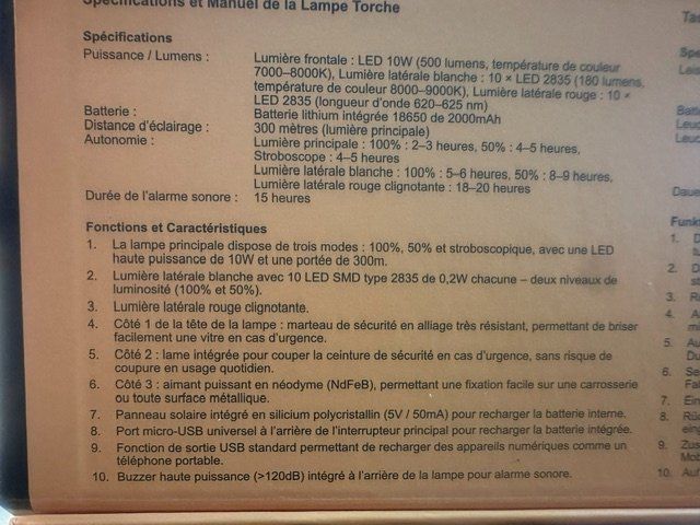 Couteaux de poche: CONTINENTAL TORCHE MULTIFONCTIONS NEUF – Neuf avec emballage d'origine à Bernex par eunicefitz 4