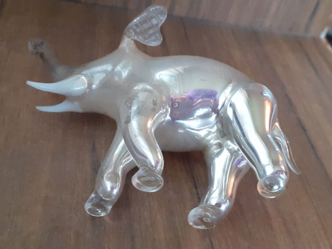 Statuette: Figur Glas Elefant Lauscha – Usato da Mörschwil venduto da antiksalon 7