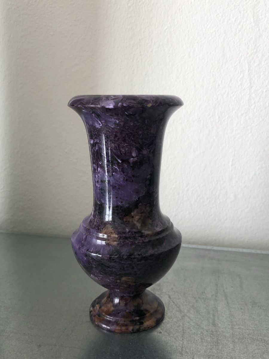 Edelsteine: Charoite Vase – Gebraucht aus Basel von Amechan. 7