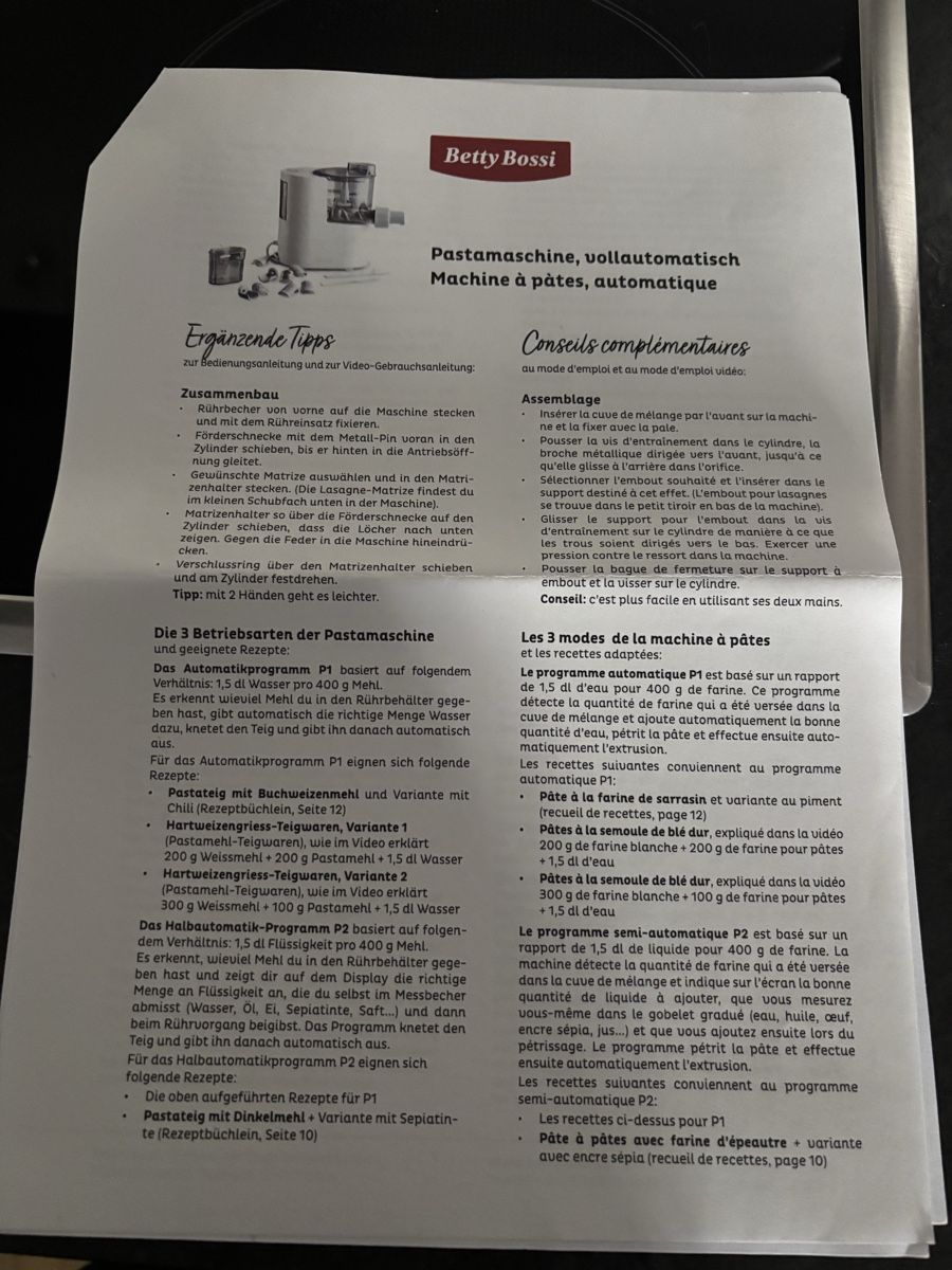 Betty Bossi Küchengeräte: Pastamaschine Betty Bossi – Neu (gemäss Beschreibung) aus Läufelfingen von Schwan14 4