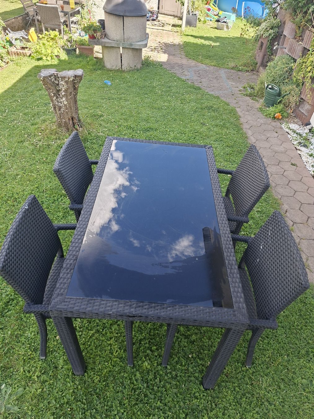 Tischset: Gartentisch Set mit 4 Stühlen – Gebraucht aus Biberist von Stylux01 1