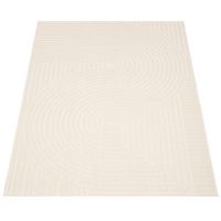 Moderner Teppich In- & Outdoor neu Ivory