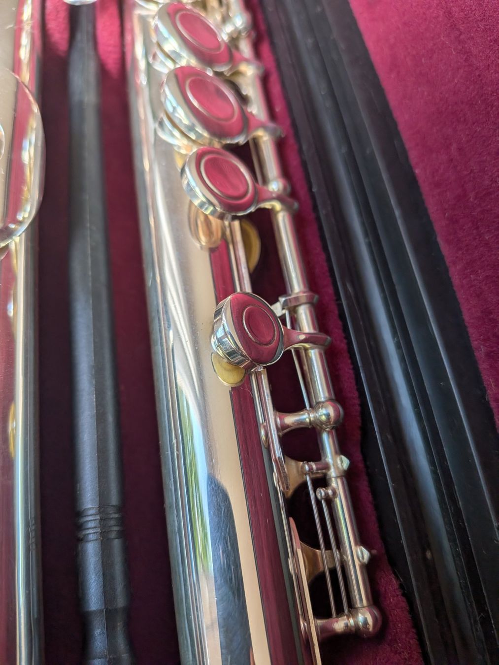 Yamaha Musikinstrumente: Querflöte Yamaha 311 Silberkopf 925 mit Koffer – Gebraucht aus Meiringen von elonel 3