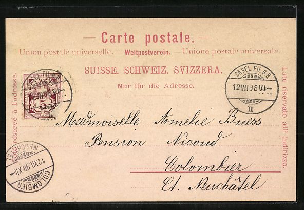 Cartoline postali: Basel, Teilansicht mit Brücke und Stras – Usato da Berlin venduto da bartko-reher 1