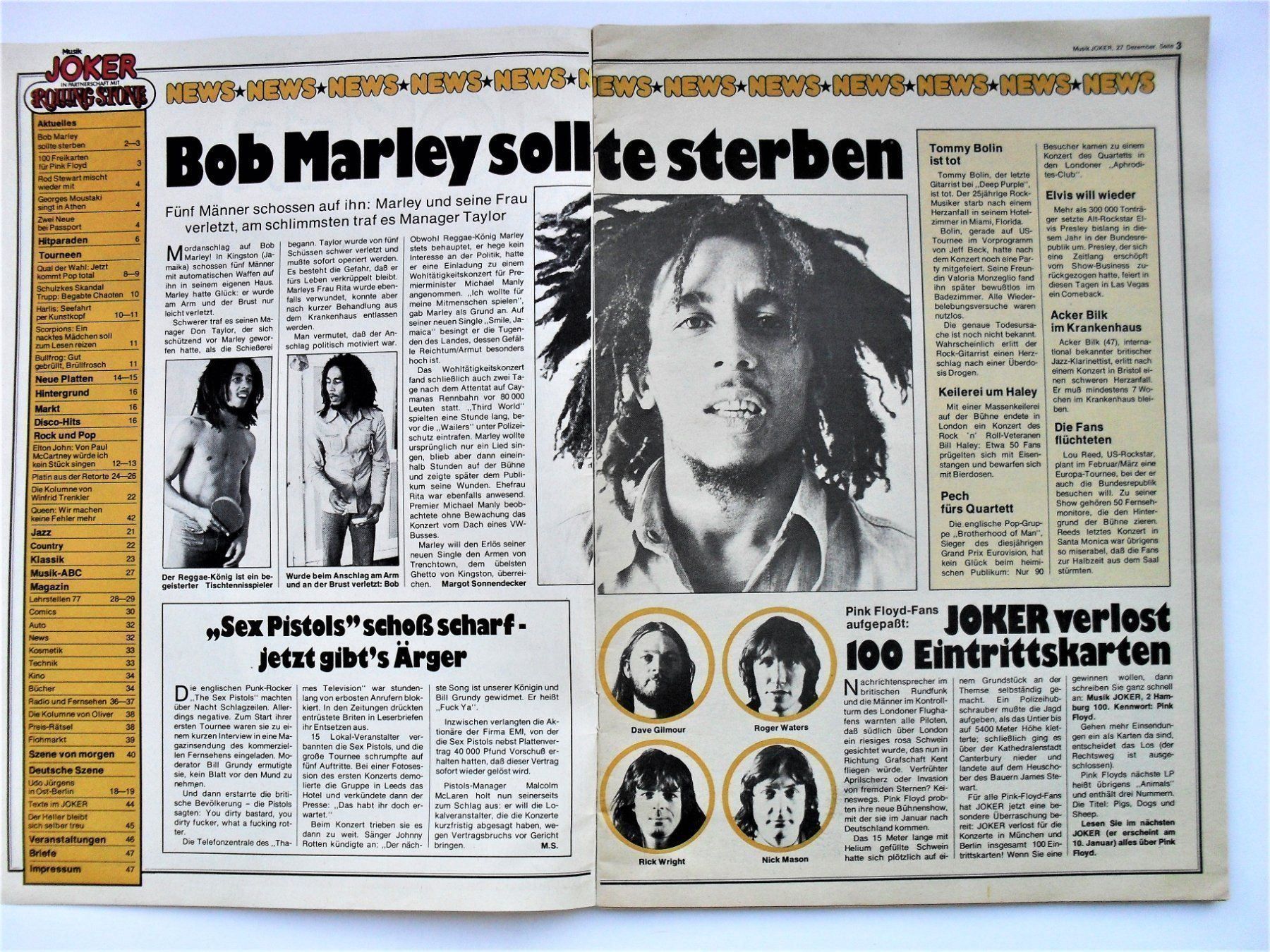 Zeitschriften & Magazine: MUSIK JOKER HEFT 1977 – Gebraucht aus Zürich von erfreut01 1