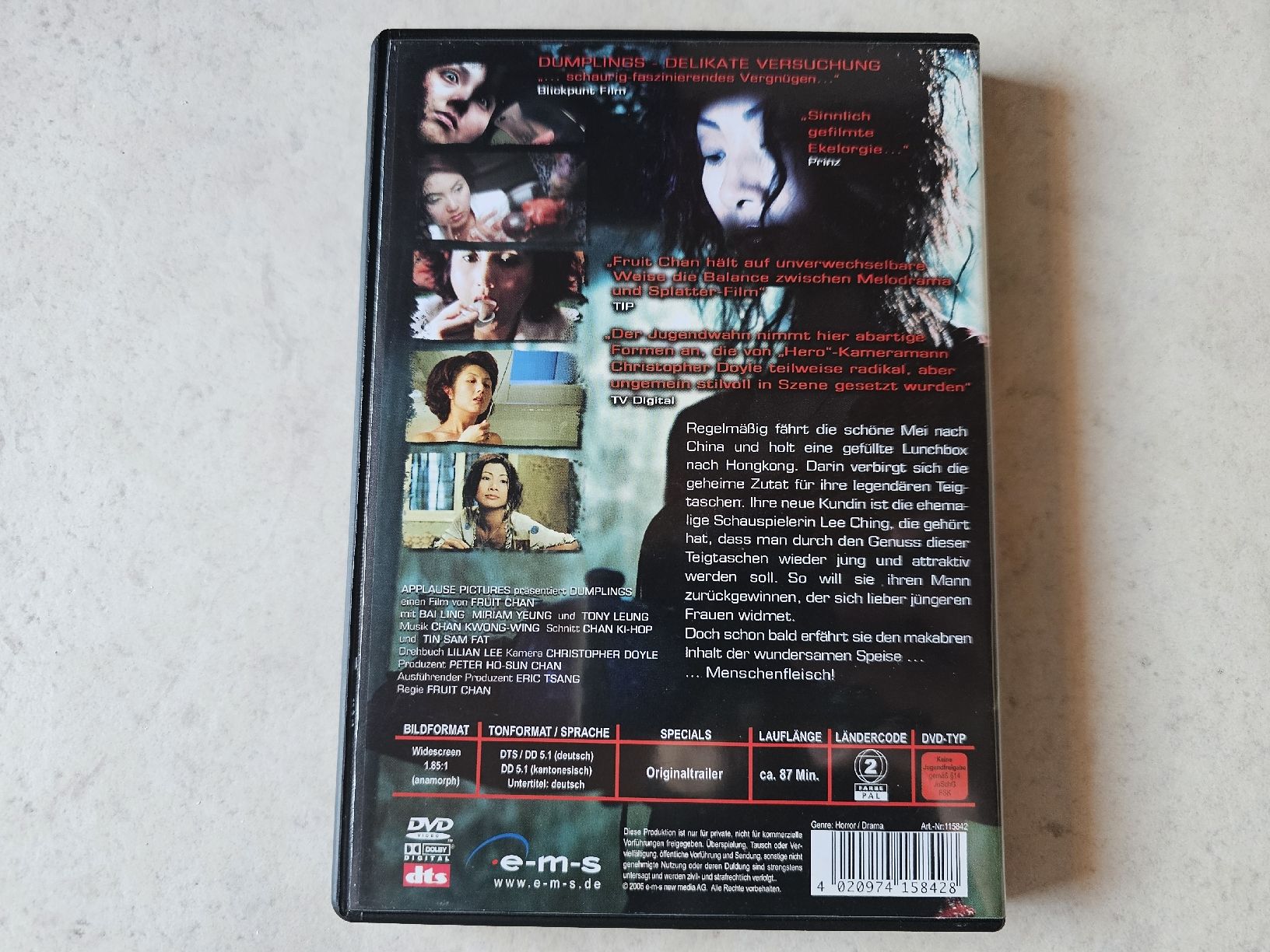 Alle DVDs: Dumplings  -  Delikate Versuchung – Gebraucht aus Schneisingen von backstore24 1
