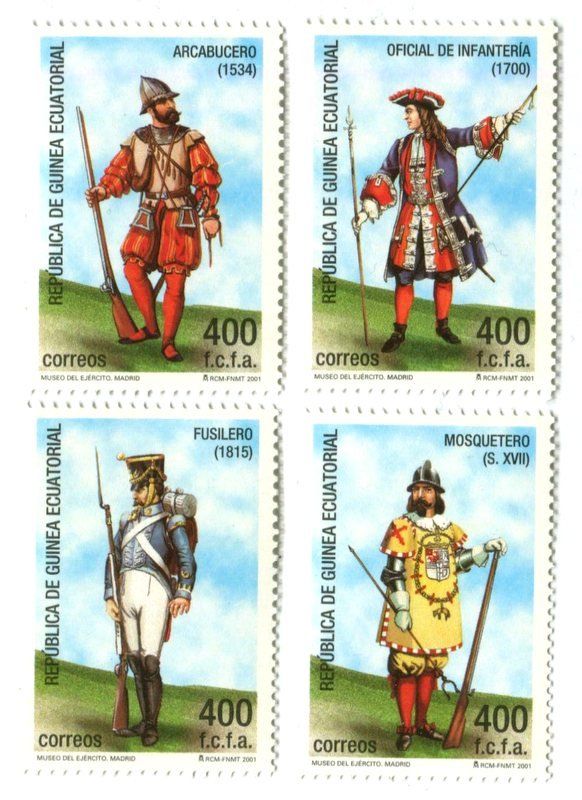 Alle Briefmarken: Briefmarken "Uniform". Äquatorialguinea. – Neu und originalverpackt aus Basel von Butsch5
