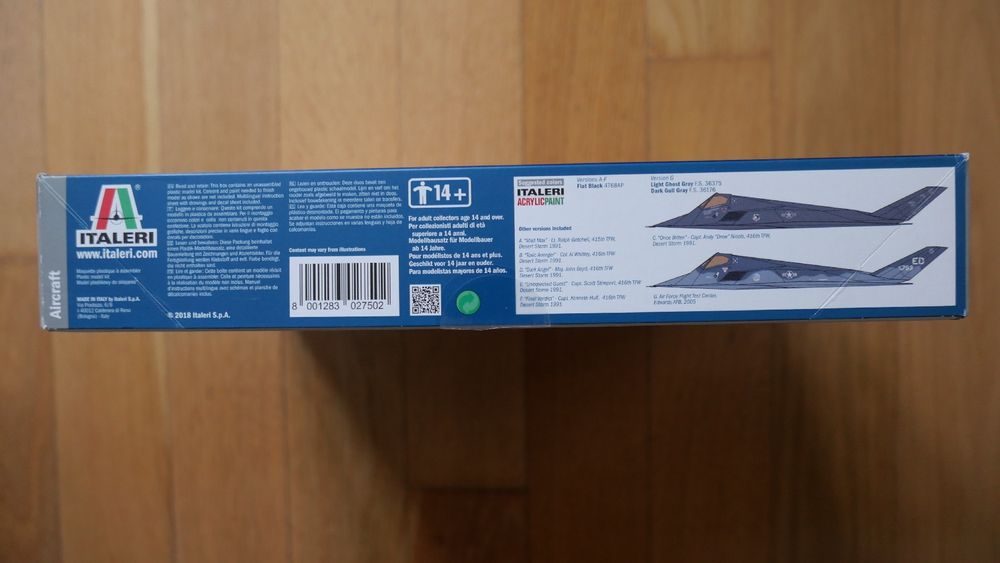Italeri F117 A Nighthawk Model Kit Comprare su Ricardo