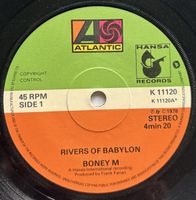 Vinyle 45 tours Boney M. - Rivers of Babylon VG+