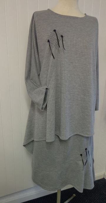 Pullover & Sweatshirts: Pull asymétrique jersey Gris UNIQUE – Neu und originalverpackt aus St-Imier von goodber 4