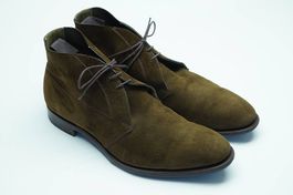 EDWARD GREEN Suede Stiefel Gr. 9.5 / 43 Made in England