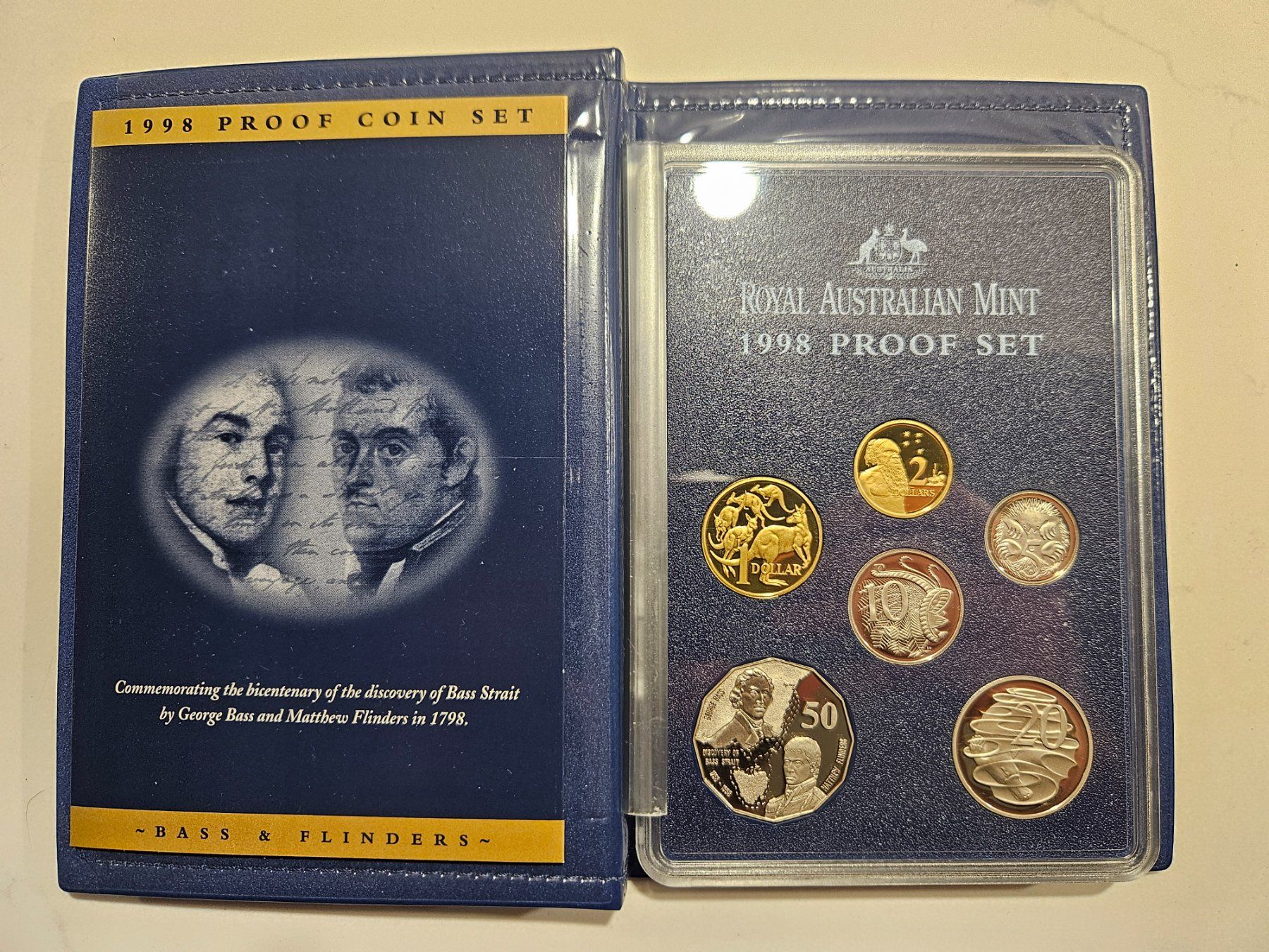Tutti le monete: Royal Australian Mint 1998 Proof Set – Nuovo e nell'imballaggio originale da Winterthur venduto da kev_8h8f