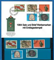 1984 Werbemarken Satz + Brief Ersttagsstempel