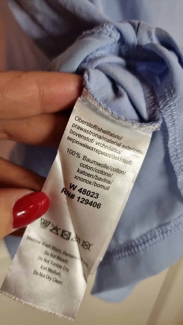 Top: Sommerliches, hellblaues Top, Grösse 40/L Baumwolle – Usato da Wald ZH venduto da CapLux 6